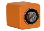 Nate Watch Winder - Orange Microfiber Leather