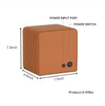 Nate Watch Winder - Brown Quilted Microfiber Leather - Image 6